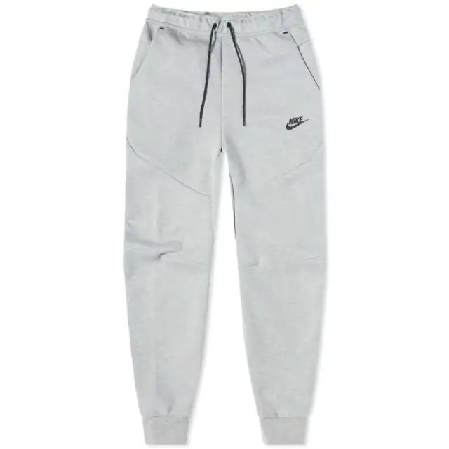 Nike Tech Fleece Pants Joggers Sweatpants Heather Grey Cuffed CU4495-063 Men's