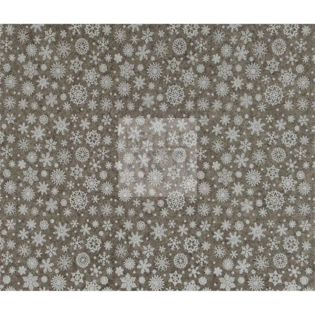 Panno Lenci 1 Mm 30X40 Cm Marrone Melange/Bianco Fiocchi Di Neve