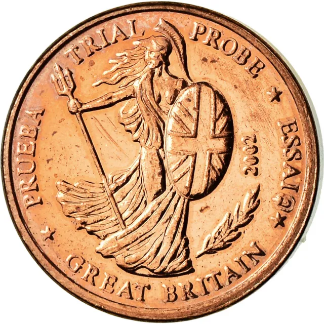 [#715933] Großbritannien, Medaille, 1 C, Essai Trial, 2002, STGL, Kupfer