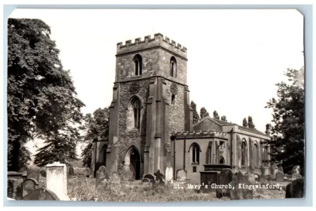 Kingswinford England Postcard St. Mary's Church c1910 Unposted RPPC Photo