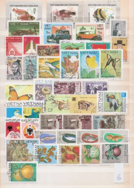 VIETNAM VIETCONG stamps on 1 page ( Alb.19 - 6 )