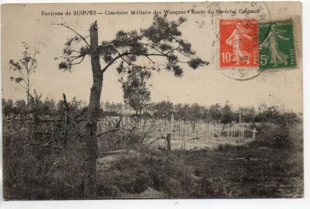 SUIPPES - Marne - CPA 51 - Vie militaire - le cimetiere militaire 8