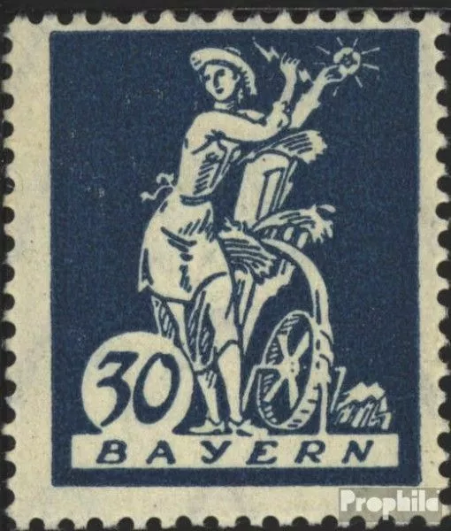 Bayern 182 postfrisch 1920 Abschiedsserie