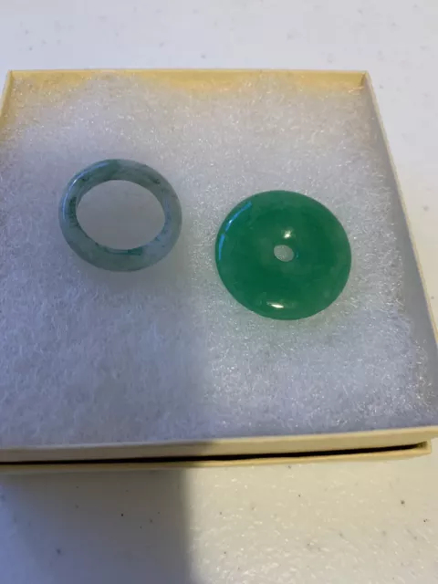 jade pendant and Ring