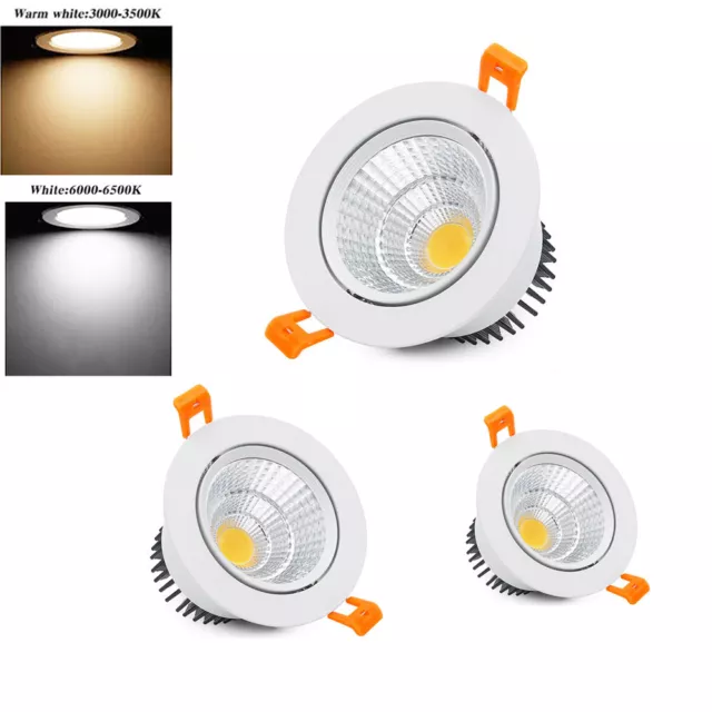 Luz de techo empotrada regulable LED COB focos interiores 7W 12W 20W