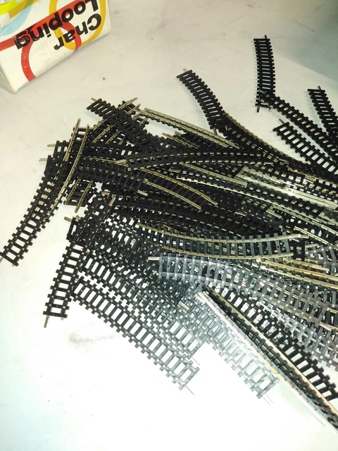 JOUEF ( 4870 ) LOT DE 20 RAILS COURBES R385 EN ACIER ECHELLE HO