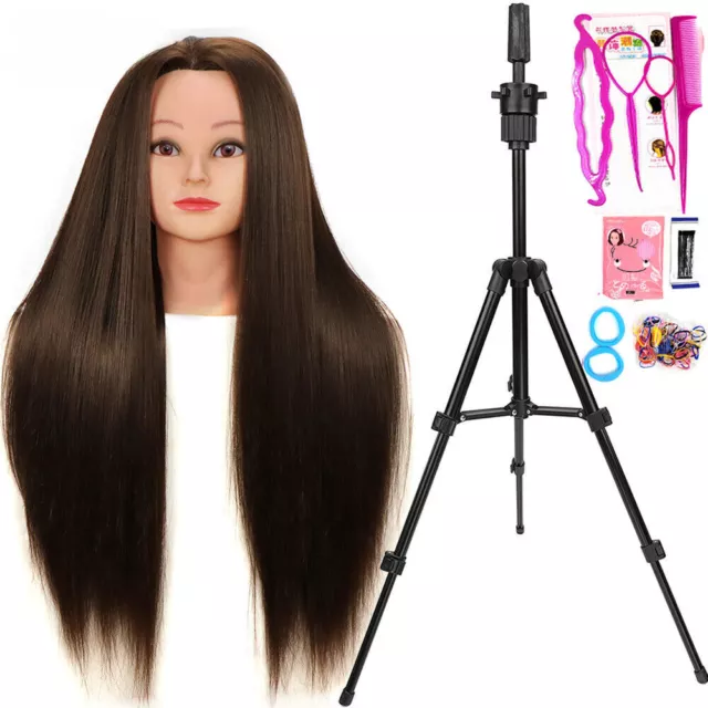 Mannequin Head for Hair Styling Braiding Practice Hairdressing Training Model