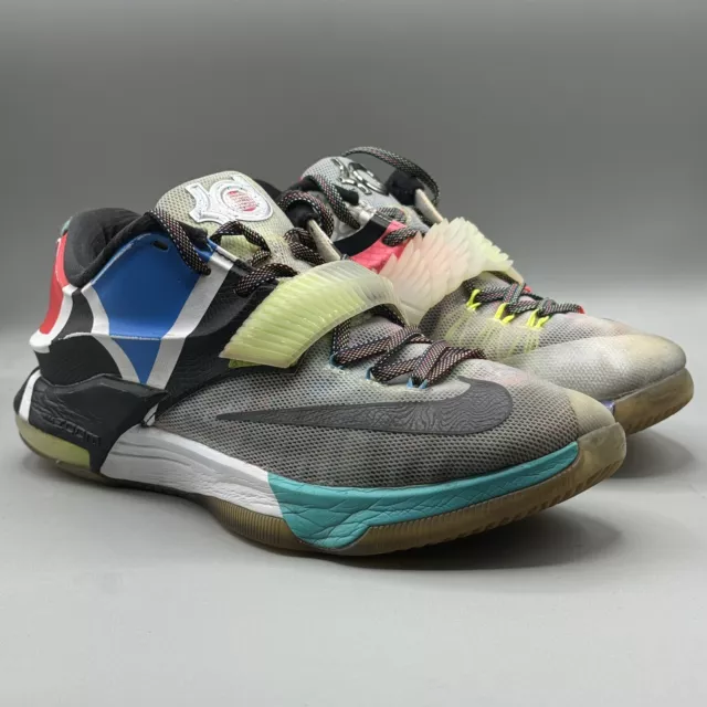 Nike KD 7 VII SE What the WTKD sz 9.5 801778-944 Multi-color Sneakers Shoes 2