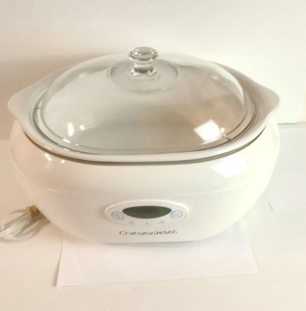 CORNINGWARE SC60 ELECTRIC 6 Quart Digital Programmable Crock Pot Slow