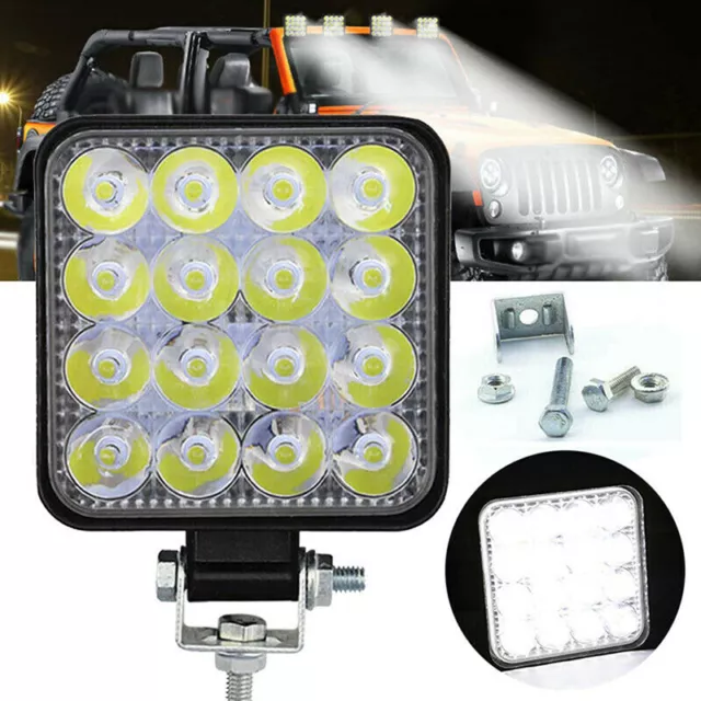 Luce di lavoro 48 W 16 LED barra fascio alluvionale auto ATV fuoristrada fari nebbia guida 12 V/2H'$v