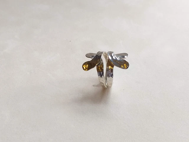 Taxco Sterling Silver 925 Ring- Size 8 -New HAMMERED X