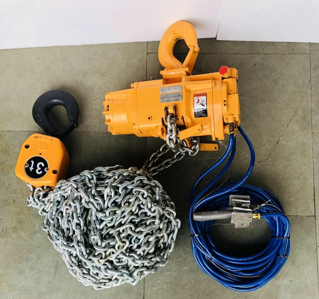 INGERSOLL RAND HL3000K2C50C10 Pneumatic Air Chain Hoist 3 Ton 50 Ft