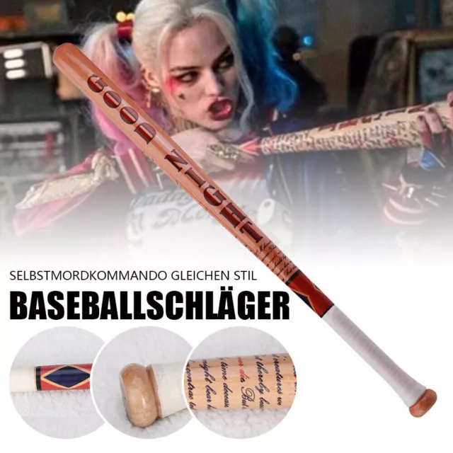 32" Wooden Baseball Bat Harley Quinn Suicide Fancy Dress Halloween Cosplay