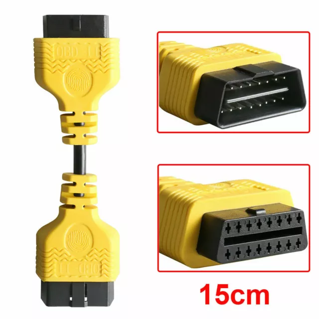 OBDII OBD2 Extension Cable 16pin Male to Female Extender Connector Adapter Cord