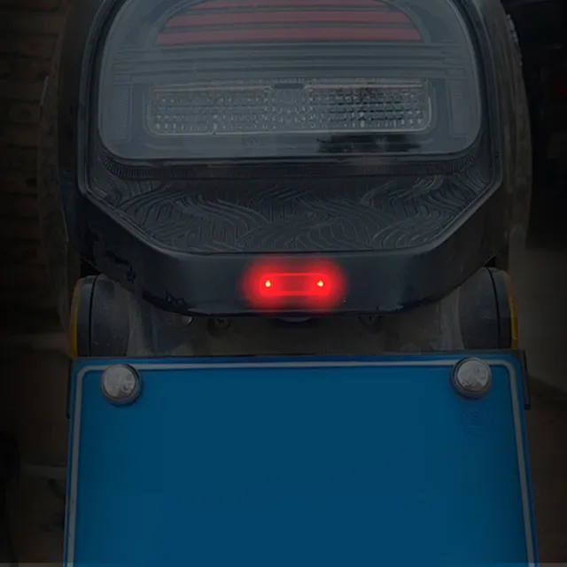Mini LED Solar Car Warning Light Night Security Simulater Alarm Wireless