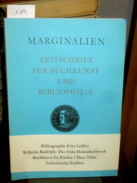 Marginalien 119 1990/3. Zeitschrift für Buchkunst und Bibliophilie (bis 1968: Bl