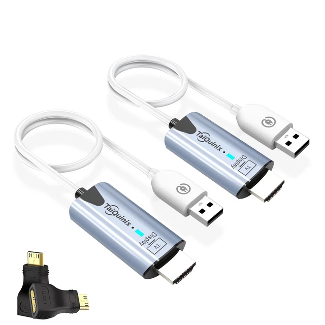 Sxhlseller Trasmettitore e Ricevitore HDMI Wireless Tipo C, 165ft/50M Dual Band 5G 2.4G, Ingresso Decodifica 4K Uscita 1080P 60Hz, Mirroring dello Sxhlseller Trasmettitore e Ricevitore HDMI Wireless Tipo C, 165ft/50M Dual Band 5G 2.4G, Ingresso Decodifica 4K Uscita 1080P 60Hz, Mirroring dello