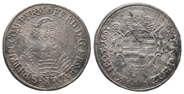 Paderborn, 1/4 Reichstaler 1663 Münze Coin (Am218)