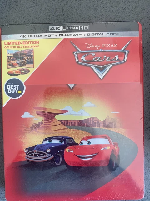DISNEY PIXAR CARS Limited Edition 4K Ultra HD Blu ray steelbook UHD ...