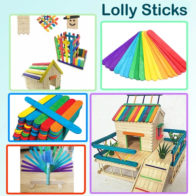Madera Piruleta Palos Lolly Arte Color Manualidades Piruletas Hielo Cop 50A 1000