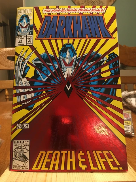 MARVEL COMICS: : DARKHAWK Vol. 1 No. 25 Mar 1993.  STAN LEE PRESENTS