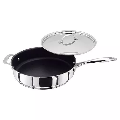 Stellar 7000 Non Stick 28Cm Saute Pan & Lid Forged Handle Induction S724