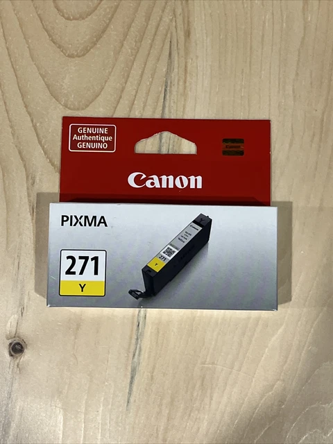 Genuine OEM Canon PIXMA Yellow Ink Cartridge CLI-271 Y Yellow