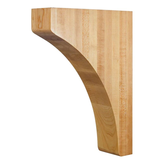 ONE 1-3/4" W x 8" D x 11" H Madera maciza Abedul blanco Ménsula minimalista