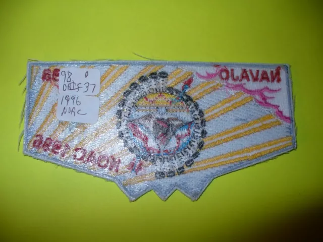 OA Navajo 98,S37,1996 NOAC, Sun Ray Flap,Tuku'ut 33,252,488,Old Baldy Council,CA 2