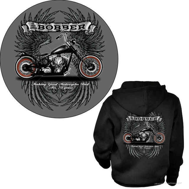 BIKER JACKE SWEATSHIRT Hoodie Motorrad Classic Chopper Bobber *4219 Bl EUR 49,90 - DE