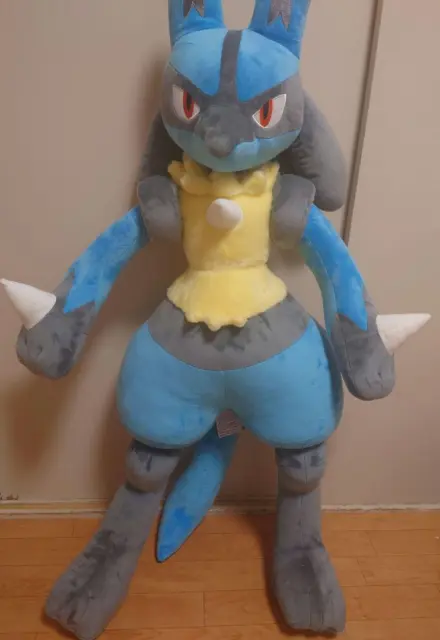 Pokemon Lucario Life Size Big Jumbo Plush Doll Pokemon Center Limited Rare