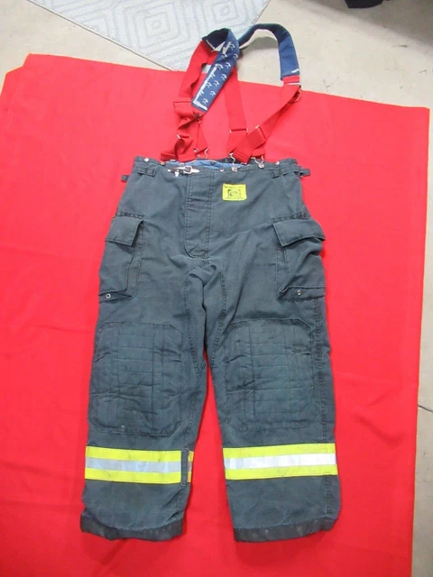 BLACK MORNING PRIDE Fire Fighter Turnout PANTS 42 X 29 BUNKER GEAR RESCUE TOW