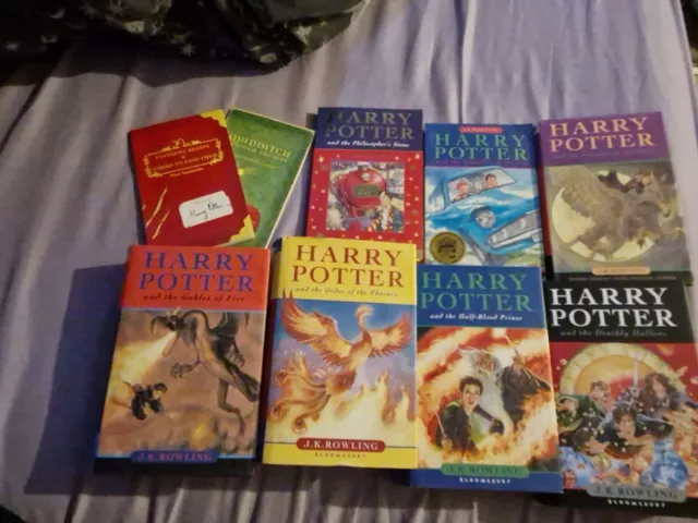 Harry Potter Complete Hardback Book Set Books Most By Bloomsbury