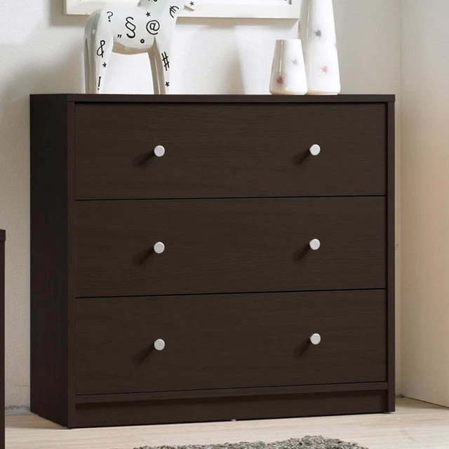 Studio Collection 3 Drawer Sufficient Storage Space Provided Contour Low Key