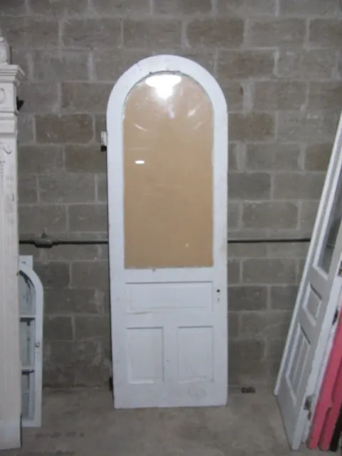 ~ Antique Circle Top Arched Top Door ~ 31.75 X 94.5 ~ Architectural Salvage