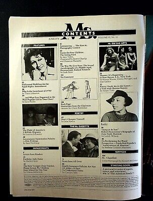 Ms. Magazine Vol 6 No 12, June 1978, Carroll O'Connor, Esther Rolle -051822JENON 2