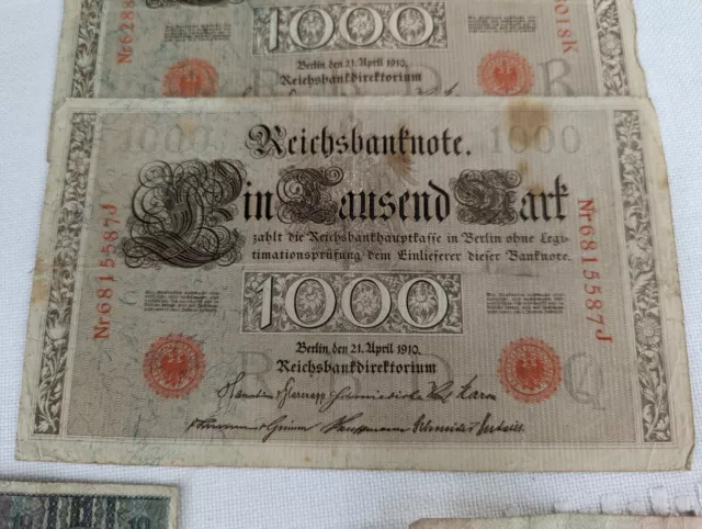 Sammlung Konvolut aus alten Banknoten aus verschiedenen Ländern ab 1908 2