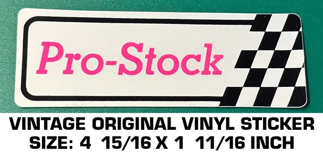 PRO-STOCK - VINTAGE Original Vinyl Decal Sticker - Nhra - Drag Racing ...