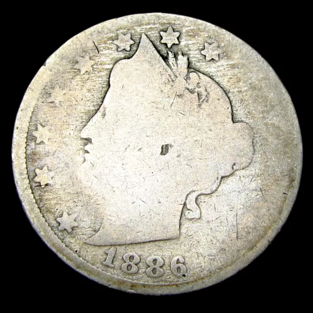 1886 Liberty V Nickel ---- Nice Key Date Coin ---- #X291