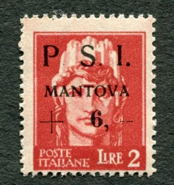 PSI MANTOVA 2L, Italy first CITY ISSUE after FALL OF FASCISM - MNH/OG 1945 (364)