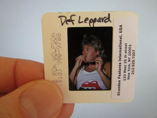 Def Leppard - Joe Elliott - Original Press Photo Slide Negative - 1990's - M