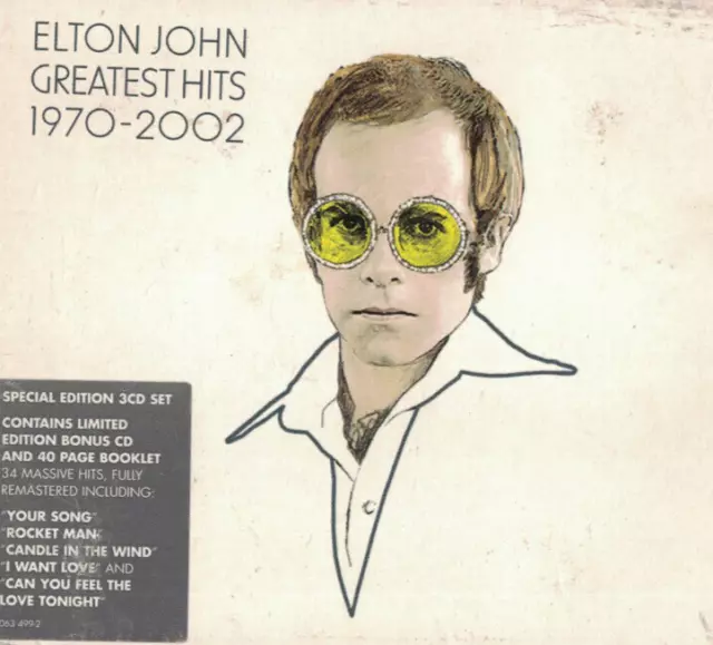 3x CD Elton John Greatest Hits 1970-2002