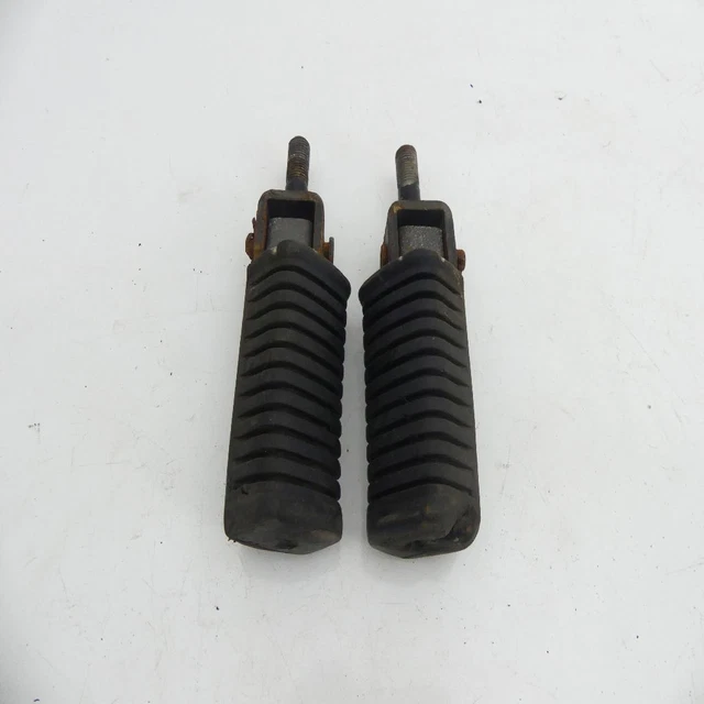 Paire De Repose-pieds Avant Kawasaki OEM - Standard - Argent - NEUVE Pour ZX, ZRX, Z750, Etc.