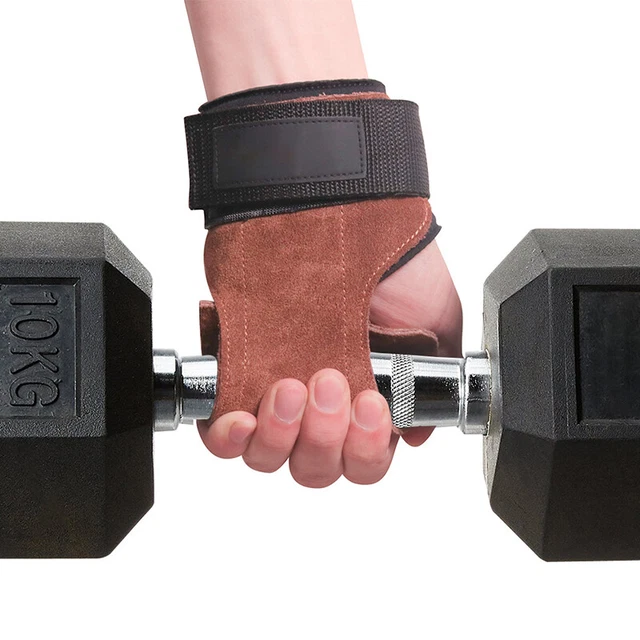 CROSSFIT GRIPS LEATHER Palm Protector Gloves Gymnastic Hand Guard Pull