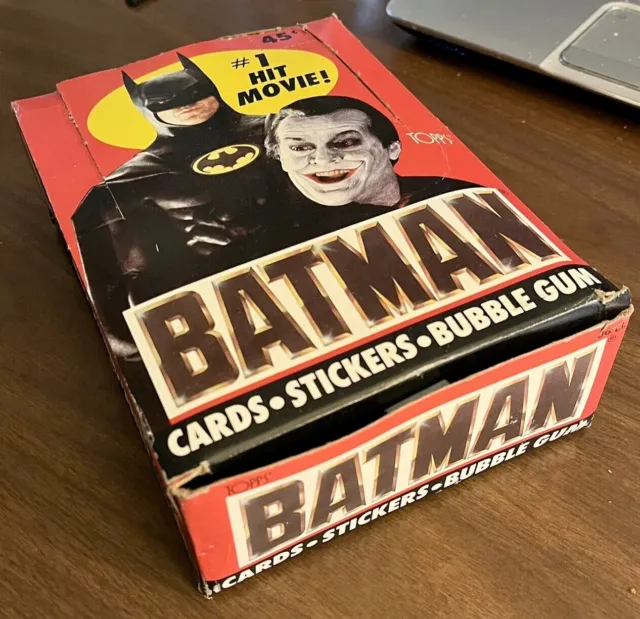 1989 Topps Batman Movie Series1)Trading Card Box 36 Factory-Sealed Keaton!