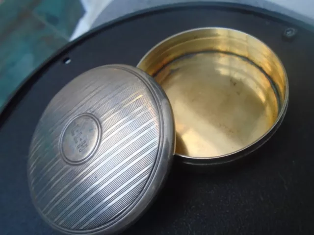 Exquisite antique TIFFANY & CO sterling silver pill pot with gilt inner  LOOK