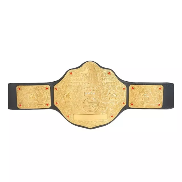 New World Heavy Weight Championship Replica Title Belt Adult Size 2mm Brass