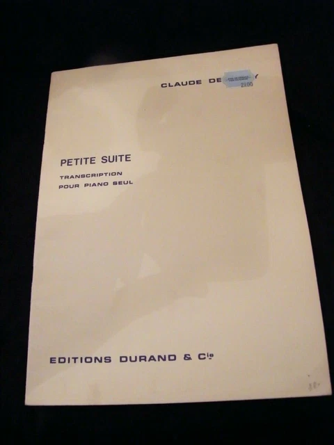 "Partition Petite Suite Claude Debussy Music Sheet"