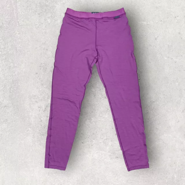REI Kids 100% Merino Wool Thermal Baselayer Leggings Size MEDIUM (10-12) Pink