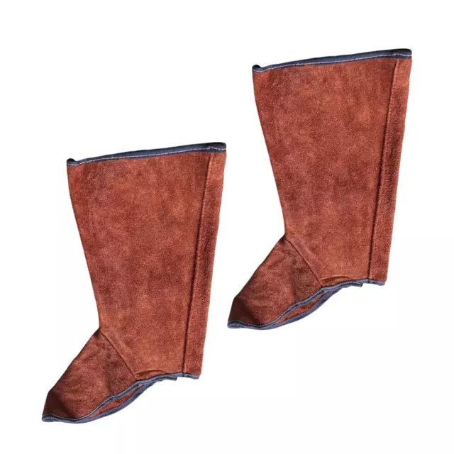 1 paio di scarpe protettive per saldature Piedi Cover Fire Flame Resistant Brown